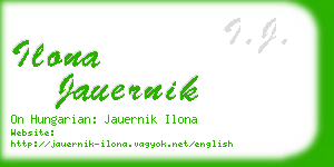 ilona jauernik business card